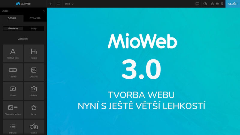 MioWeb 3.0 - To jsou webové stránky jedna radost